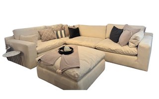 Feather sectional and ottoman included ***LIQUIDATION***