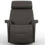 Power Rocking and Swivel Reclining Armchair in leather by Fjords-Large