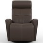 Power Rocking and Swivel Reclining Armchair in leather by Fjords-Large