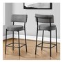Barstool (Set of 2) - grey/black