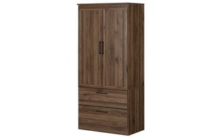 South Shore Walnut Wardrobe - 15645