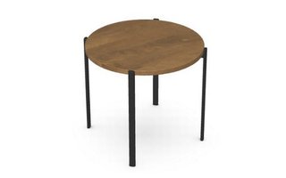 Amisco Metal and Cherry End Table - 90404-25-46