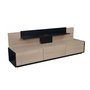 New Concept Black and Maple TV Stand - TV4