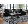 Midnight-Madness Fabric 2 pc Sectional (9810366/9810317)