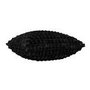 Black Faux Fur Textured Pillow