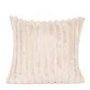 Faux Fur Taupe Textured Pillow