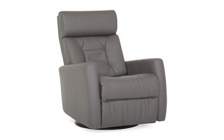 Leather match  Power Reclining swivel  Chair by Palliser