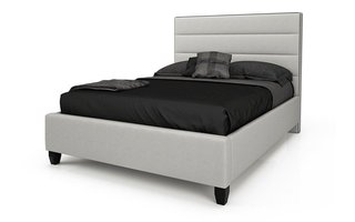 Adelaide Complete Upholstered King size Bed 78 in. by Beaudoin