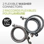 2 Flexible Washer Connectors 72’’ / 1,8 m