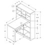 Corner Computer Desk with Bookshelf