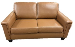 Fixed leather loveseat combo from Sofa by Fancy