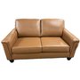 Fixed leather loveseat combo from Sofa by Fancy