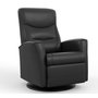 Power Rocking and Swivel Reclining Armchair in leather by Fjords-Small