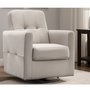 Swivel and Rocker Fabric Armchair by Elran