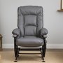 Reclining rocking and self-locking chair by Pel