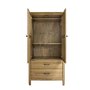Tofino Armoire With 2 Drawers+2 Doors+1 Shelf+1 Rod by Mako