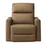 Upholstered Power Glider Recliner with Power Headrest by Elran
