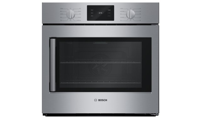 Bosch 30? 4.6?cu ft True Convection Electric Wall Oven with SideOpening Door & Self-Clean – HBL5455RUC