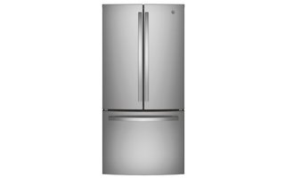 GE 18.6 cu ft Counter-Depth French-Door Refrigerator with Internal Water Dispenser & Fingerprint-Resistant Stainless – GWE19JYLFS