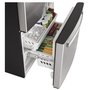 GE 18.6 cu ft Counter-Depth French-Door Refrigerator with Internal Water Dispenser & Fingerprint-Resistant Stainless – GWE19JYLFS
