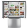 GE 24.7 cu ft Standard-Depth French-Door Refrigerator with Internal Water Dispenser & Fingerprint-Resistant Stainless – GNE25JYKFS