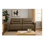 Cleo Motorized leather Condo Sofa with motorized headrest By Elran