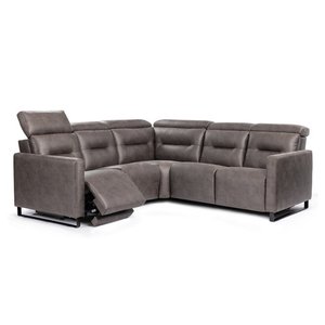 Cleo 5-Pc Reclining Fabric Sectional by Elran