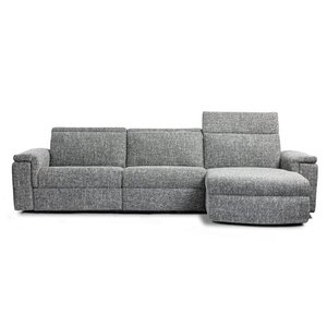 Zoe Motorized Reclining Fabric Sofa chair By Elran