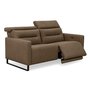 Cleo Motorized leather Lovseat with motorized headrest By Elran