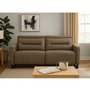 Cleo Motorized leather Lovseat with motorized headrest By Elran