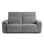 Zoe Motorized Reclining with Motorized Headrest Fabric loveseat by Elran