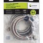 Washing Machine Connector Hose Kit – 2x Braided Stainless Steel 5 feet