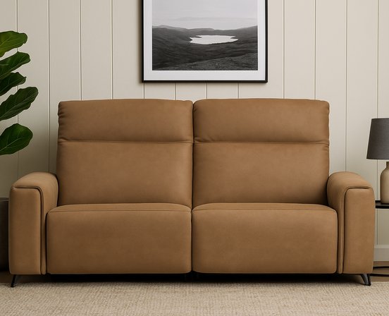 Fabrice Power Condo Sofa with Power Headrest