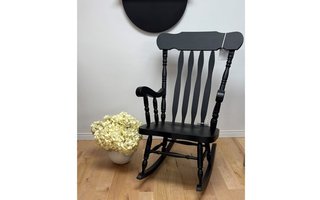Yellow Birch Rocking Chair from Atelier St-Jean - 50 NOIR