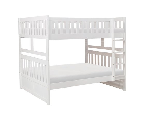 Double/Double Bunk Bed White - B2053FFW-1