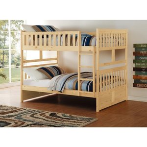 Lit Superposé Double/Double Naturel- B2043FF-1