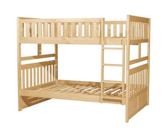 Lit Superposé Double/Double Naturel- B2043FF-1