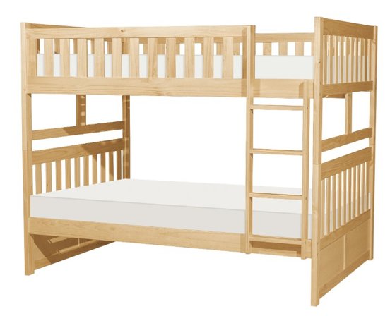 Lit Superposé Double/Double Naturel- B2043FF-1