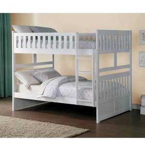 Lit Superposé Double/Double Gris Pâle - B2063FF-1