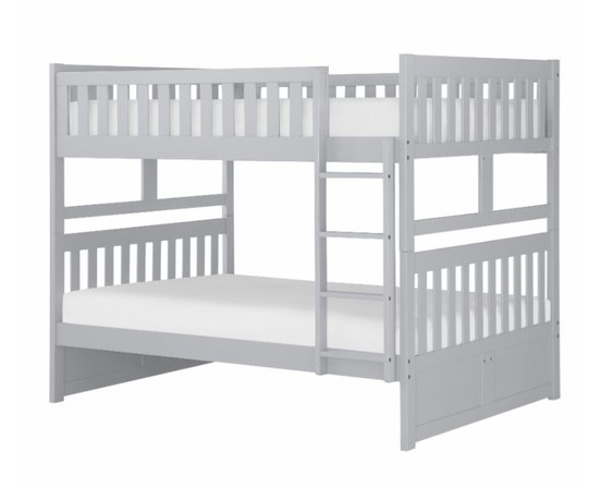 Lit Superposé Double/Double Gris Pâle - B2063FF-1