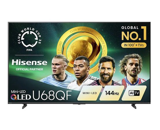 Hisense Téléviseur AI Mini-LED QLED de 55 pouces