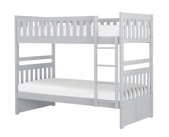 Twin/Twin Bunk Bed with Storage Grey - B2063-1