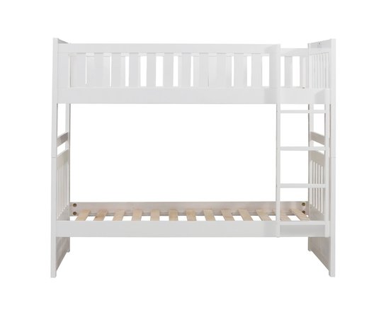 Twin/Twin Bunk Bed with Storage White - B2053W-1