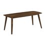 7-Piece Dining Table Set Walnut Look Brown