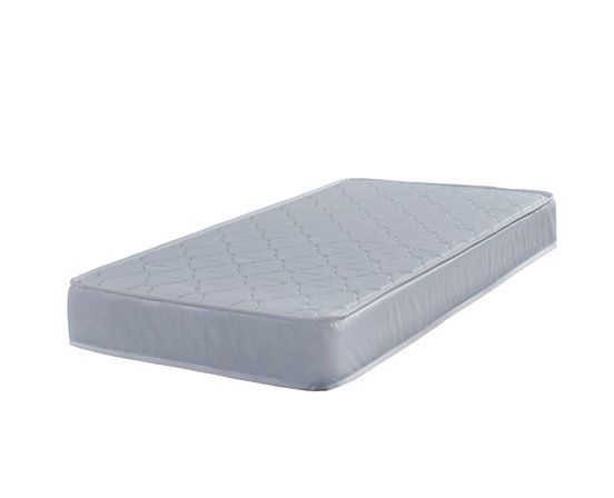 Baby mattress 1 fabric side and 1 vinyl side