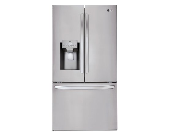 LG 36-Inch, 27.7 Cu. Ft. Freestanding French 3-Door Refrigerator With Wi-Fi - LHFS28XBS
