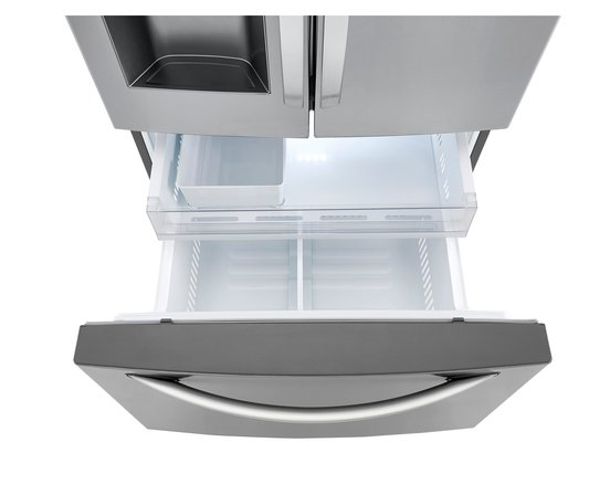 LG 36-Inch, 27.7 Cu. Ft. Freestanding French 3-Door Refrigerator With Wi-Fi - LHFS28XBS