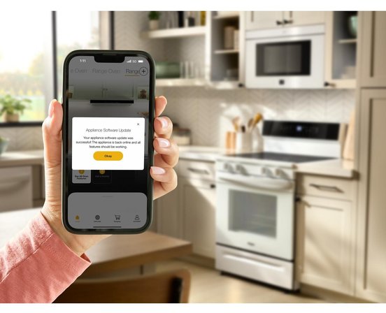 Whirlpool 30-Inch Electric Range with Air Cooking Technology and No Preheat Air Fry -YWFES7030SW