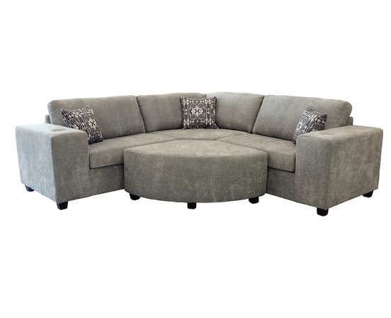 Sectional with ottoman wegde Edgewood