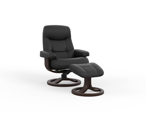 Swivel Armchair and Stool by Fjords-Small